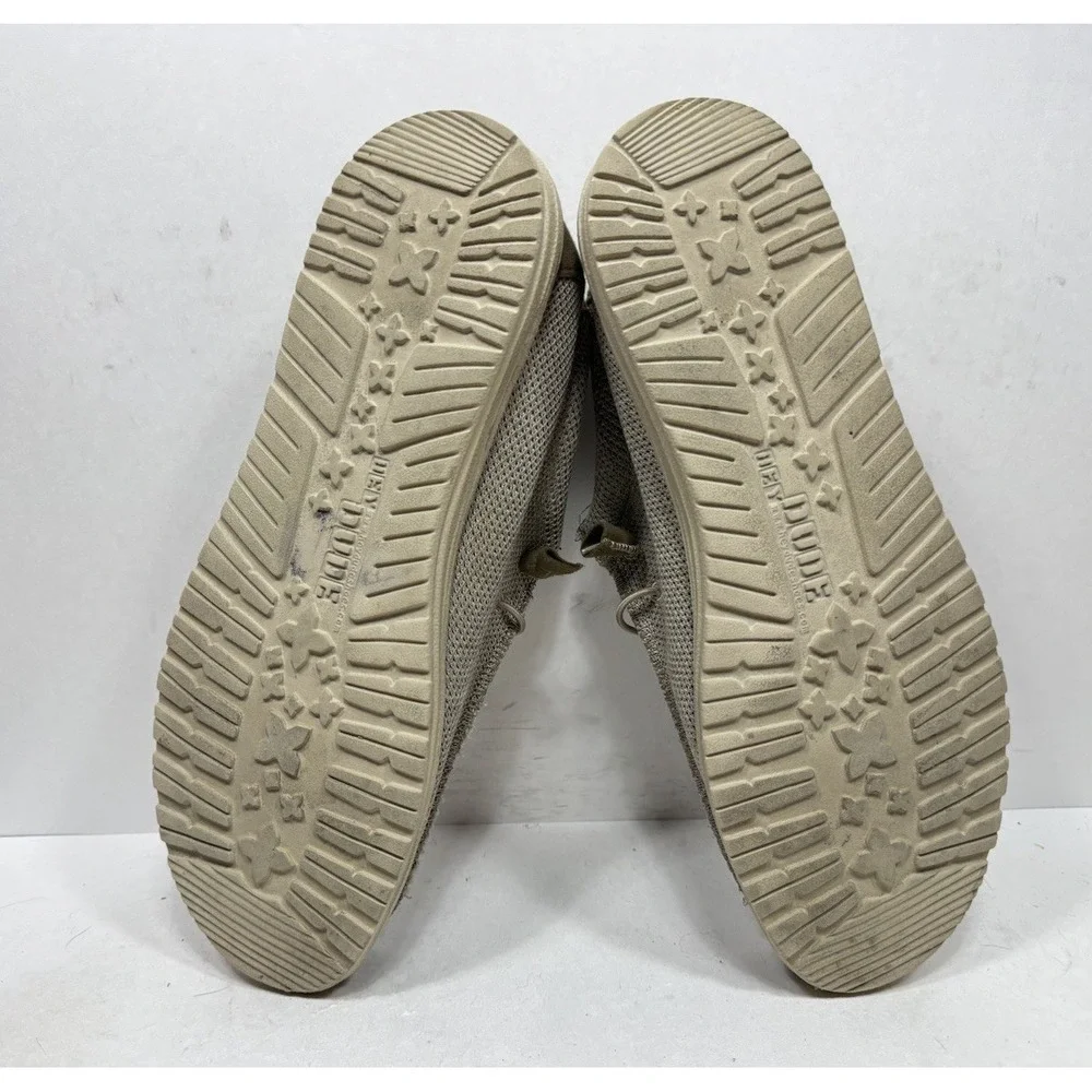 Hey Dude Wally Sox Beige Shoes Men's Size 13 Slip On Casual